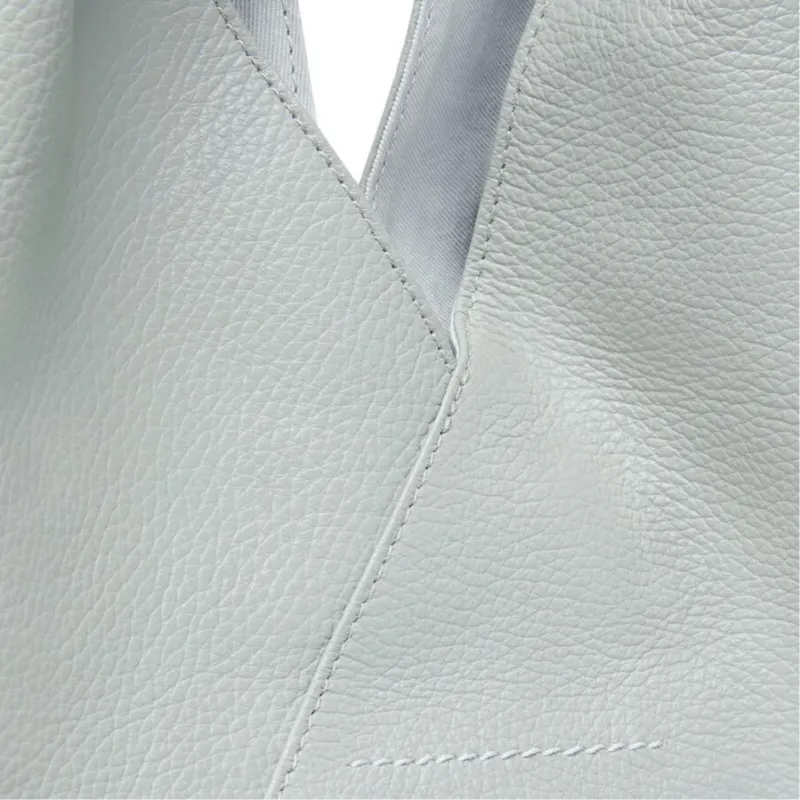 Maison Margiela Calfskin Handbag Trumpets Women's Gray-2