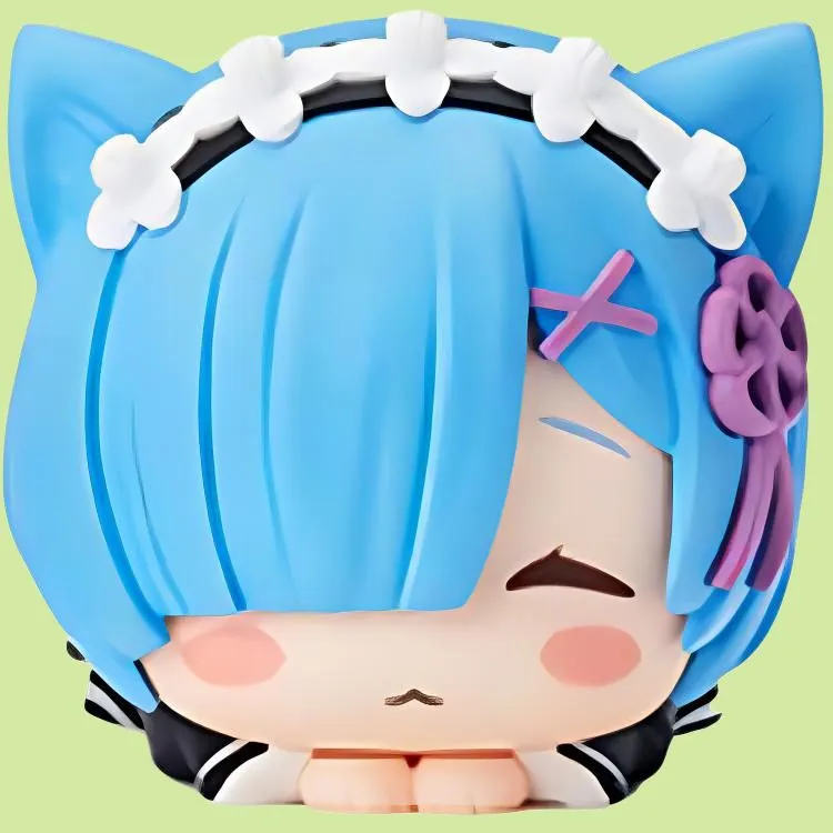 SEGA Rem Sega Re Zero Starting Life In Another World Rem Ram Echidna Cat Ear Pappa 5cm Bonus Gifts-4