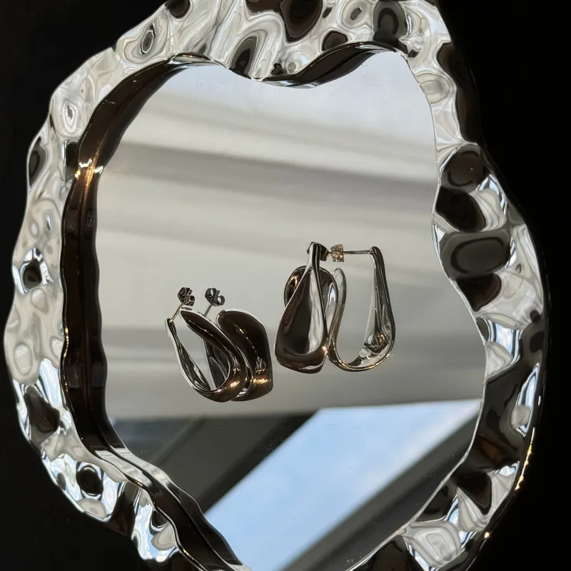 JASMIN SPARROW Silver Plated Earrings Unisex-1