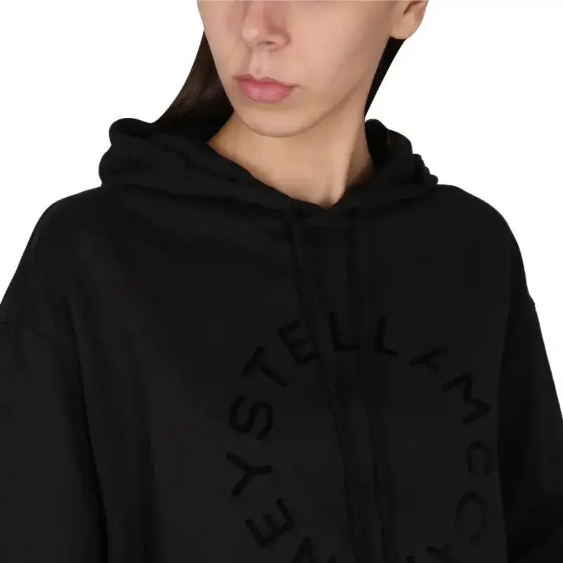 Stella McCartney Drawstring Cropped Hoodie-4