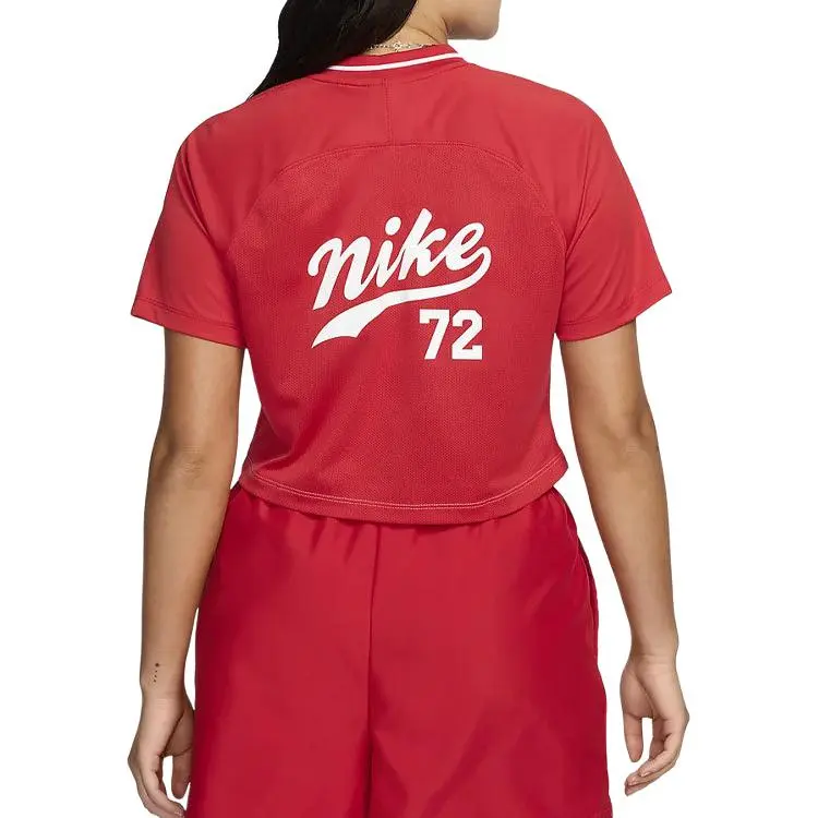 Nike Clothing T-Shirts Women's Red-1