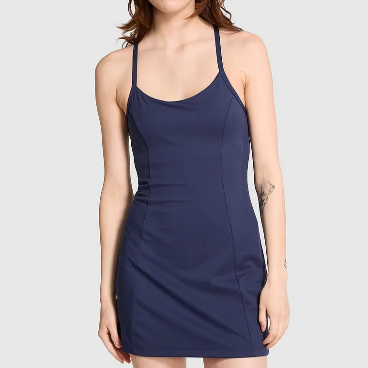 Victoria's Secret PINK ULTIMATE ACTIVE DRESS / Midnight Navy Slip Dress Women's Midnight Marine Blue-1