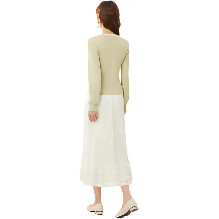 Love To Serve Casual Long Skirt Women's Apricot-1