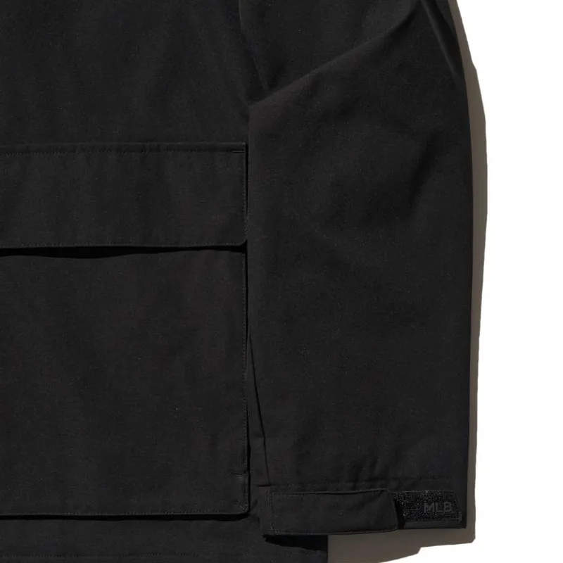 MLB Gorpcore Trench Coat Unisex Black-4