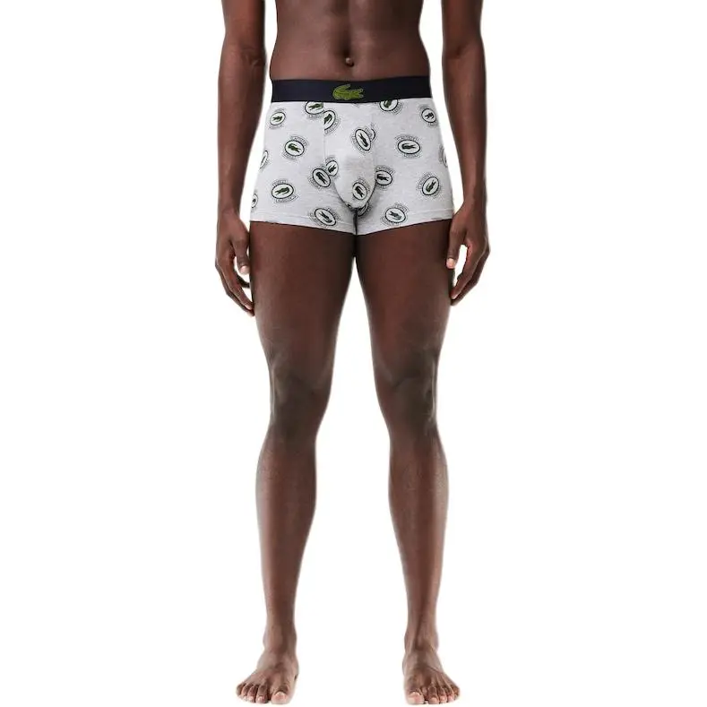 LACOSTE Underpants Men's 1 Pack Gray/White-2