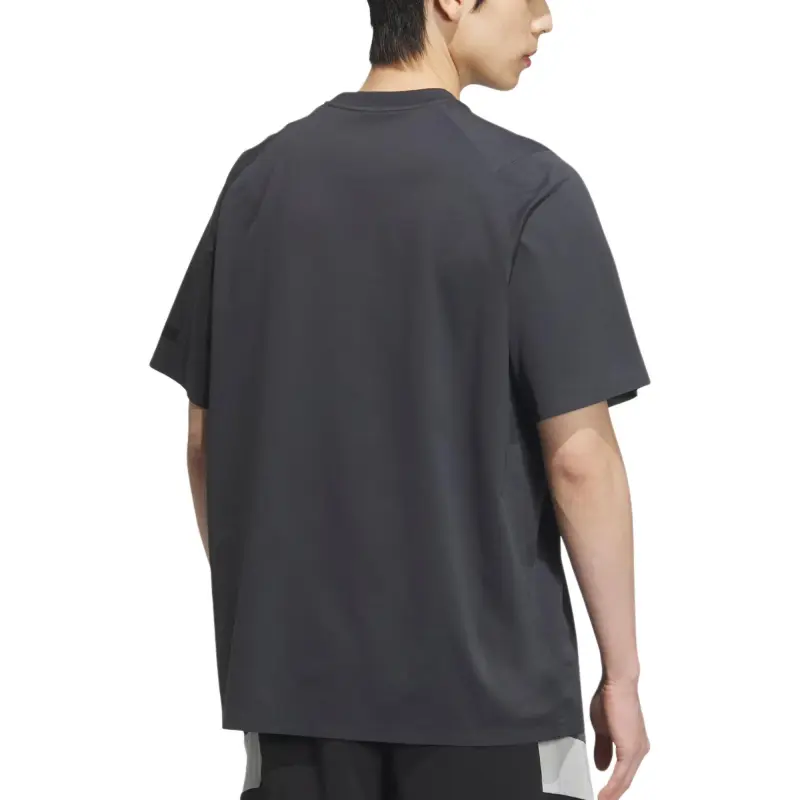 Adidas WZ PREMIUM T Shirt Men's Dark Heather Gray-2