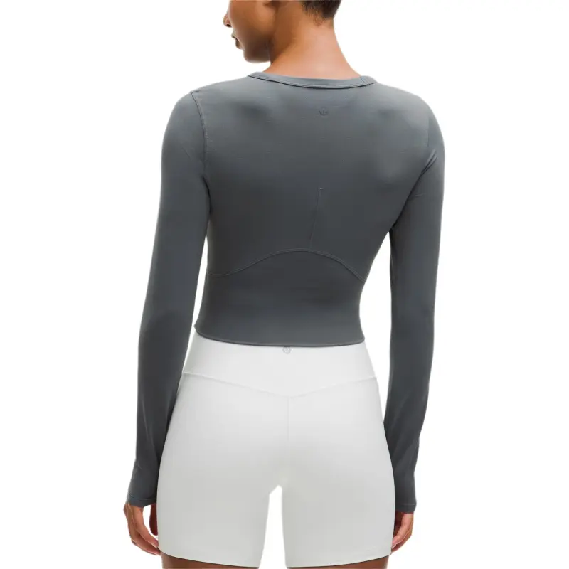 Lululemon Nulu™Cropped Collection Shirt Women's Black-7