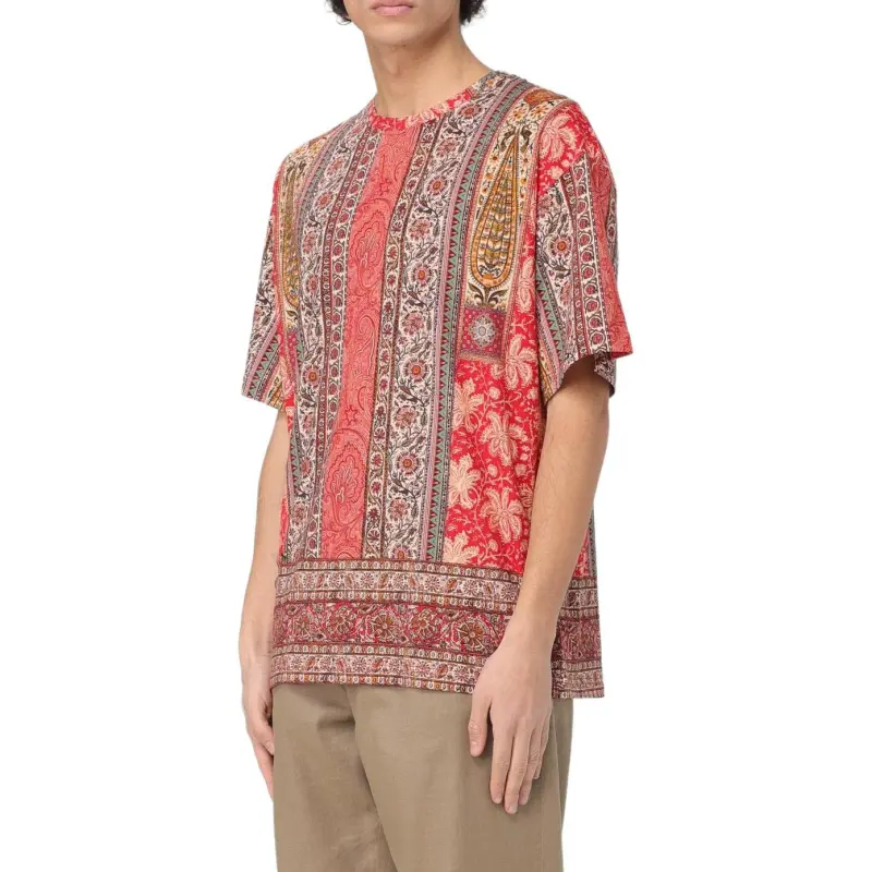 ETRO Mix print T shirt-2