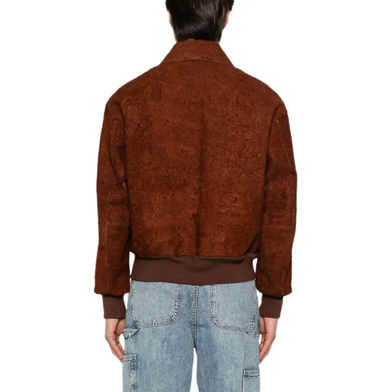 Alexander McQueen Distressed Zip Up Bomber Jacket-2