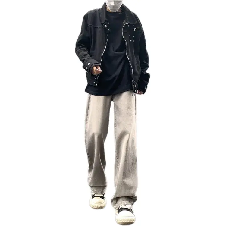 ORMY Jeans Unisex Light Gray-5