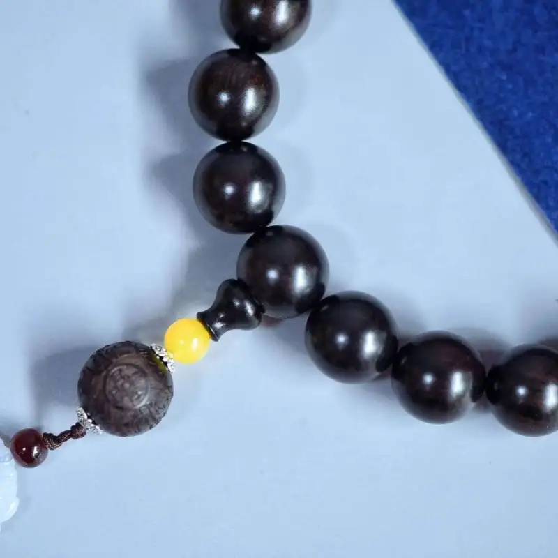 Lordship African Blackwood Bead Chain Unisex-2