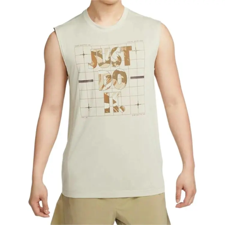 Nike Tank Tops Men's Light Beige-3