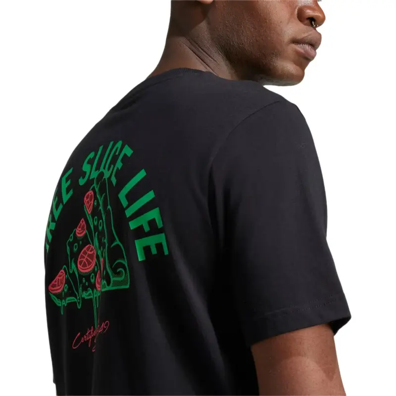 Adidas Free Shipping With AdiClub Lounge Pizza Graphic Tee-3
