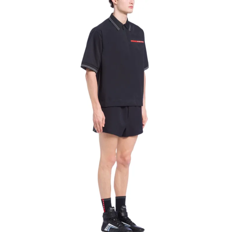 PRADA T-Shirts Men Black-3