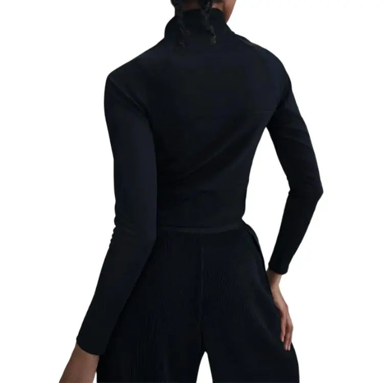 Nike Women's Kobe Bryant L/S Cropped Top Black-2