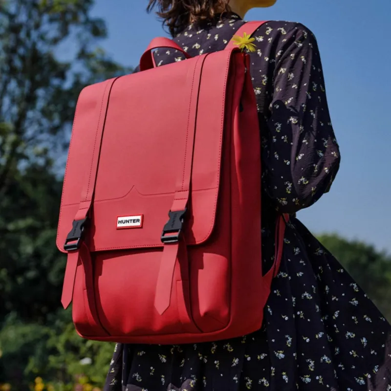 HUNTER Polyester Backpack Regular Unisex Military Red-4