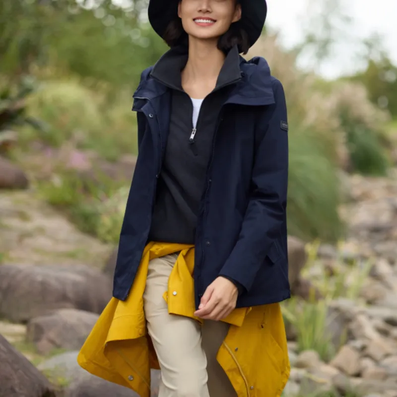 AIGLE Waterproof, Windproof, Windbreaker Jacket Women's Marine Blue-2