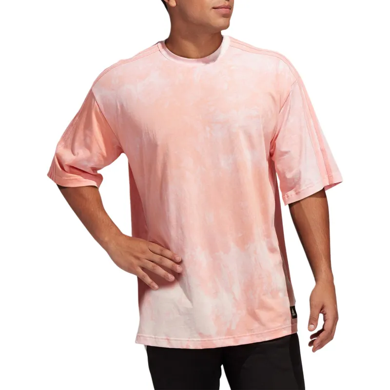 Adidas T Shirts Men Pink-1