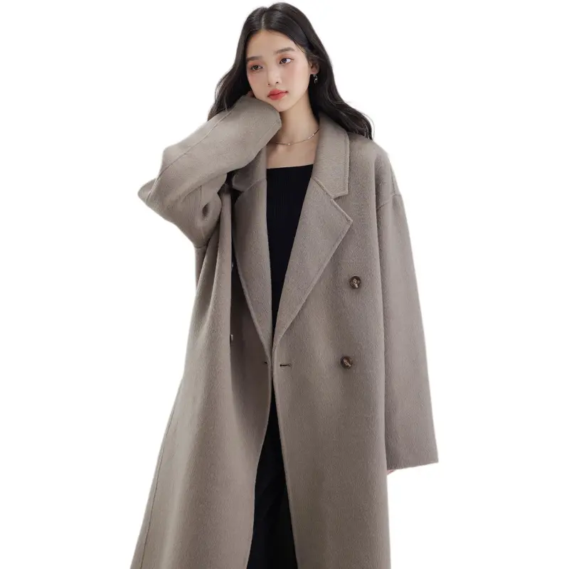 DEAR DEER PUFF Coats Women's Morandi Gray-6