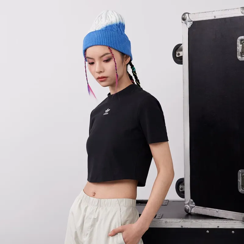 Adidas Originals Spice Girls Series Crop Tops Women's Black-5