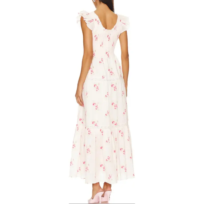 LOVESHACKFANCY Sleeveless Dress Women's White-1