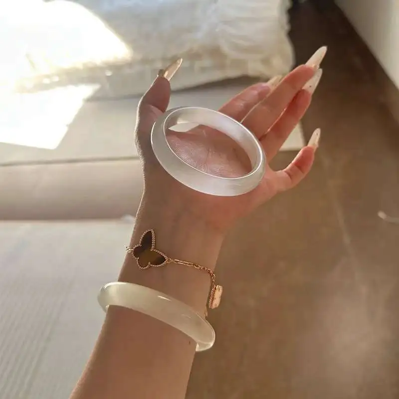 Gifts Glass Cat Eye Bangles Women's-8
