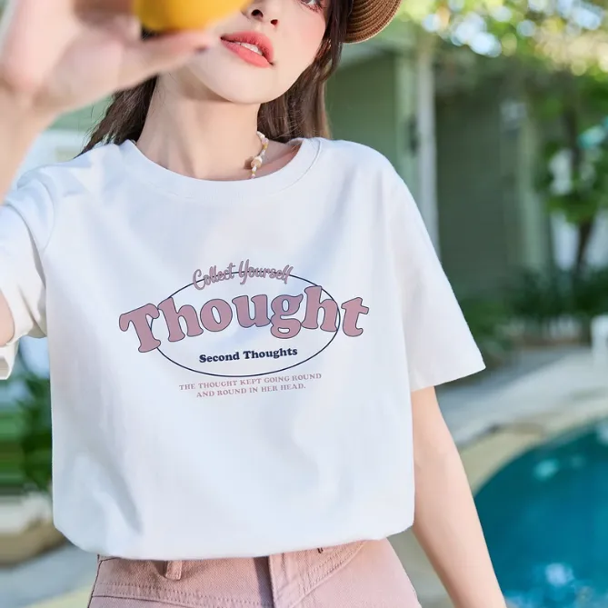 Tonlion T Shirt Women's Raw White-1