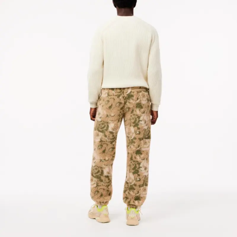 LACOSTE Knitted Sweatpants Men's Beige-2