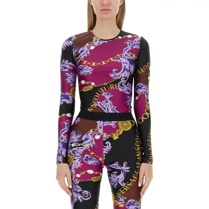VERSACE JEANS COUTURE Logo print Bodysuit-2