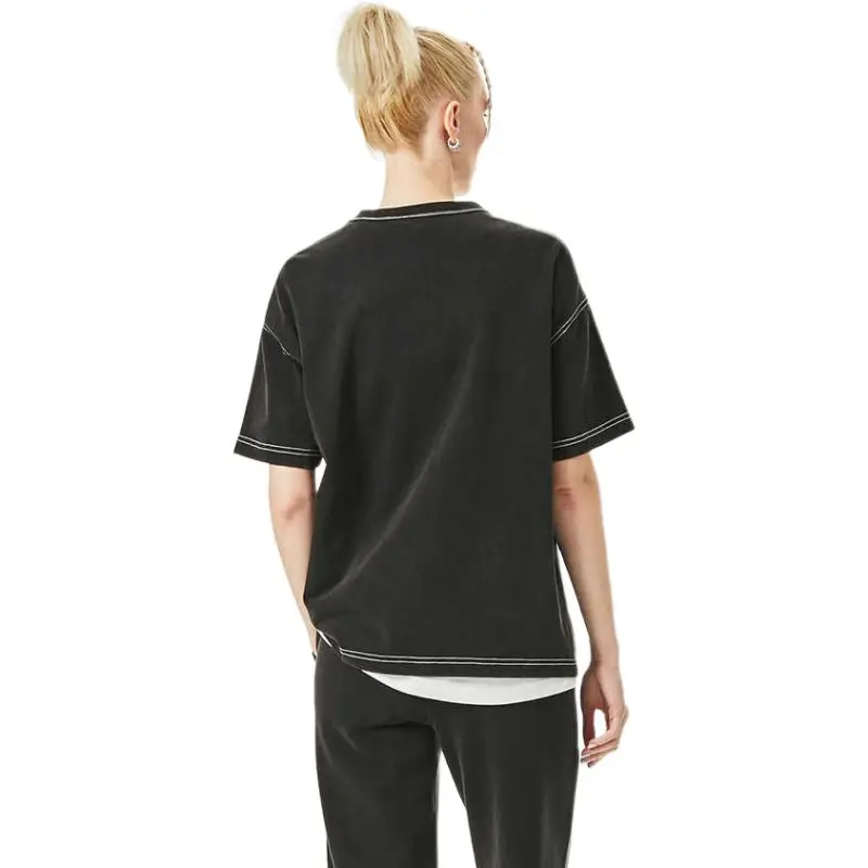 Ed Hardy SS24 Drop Shoulder Sleeve T-Shirt Women's Black-1