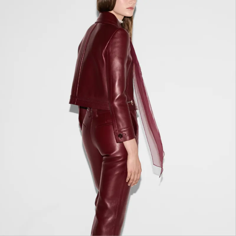 GUCCI Jackets & Coats Women's Red-4