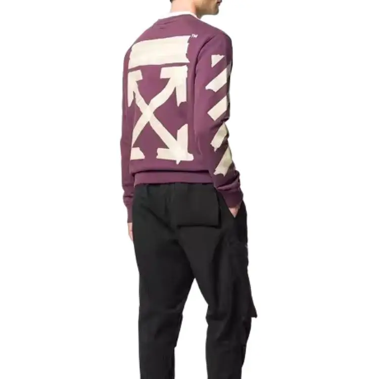 OFF WHITE Diagonal Tape Arrows Crew Sweatshirt-1