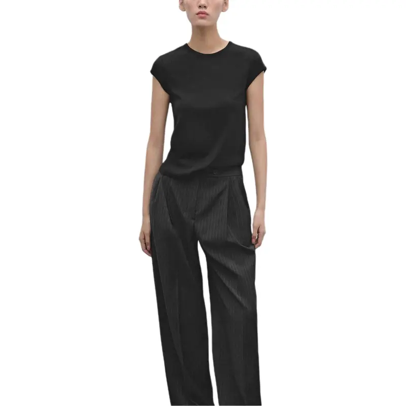 Massimo Dutti T Shirt Women's Black-2