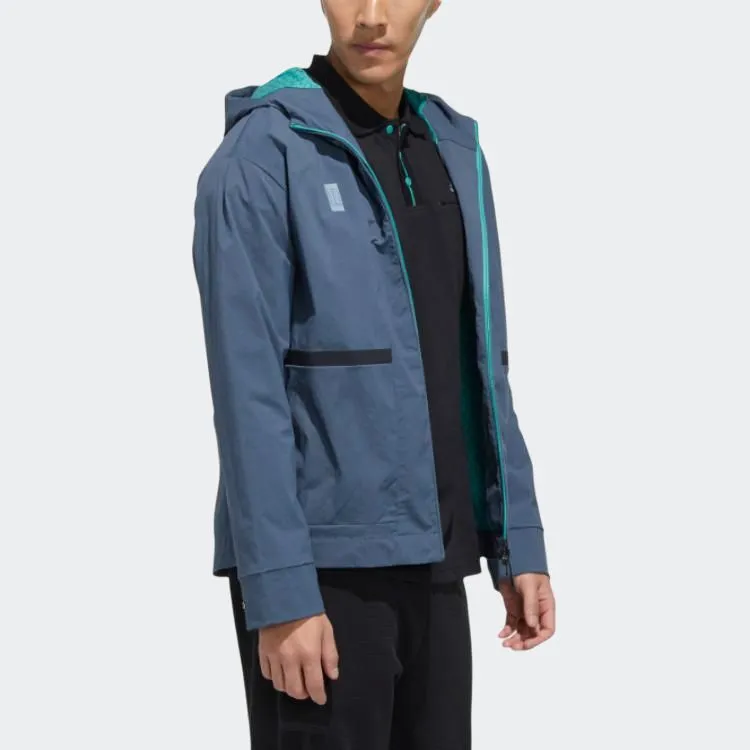 Adidas Jackets Coats Men's Legacy Blue-4