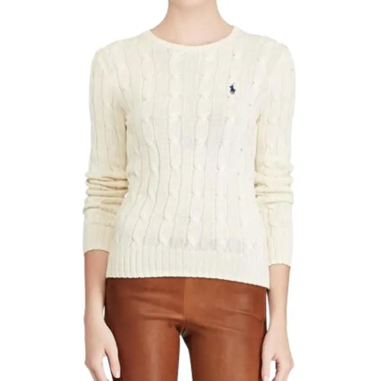 Polo Ralph Lauren Wool Cashmere Crew Knit Andover Cream-3