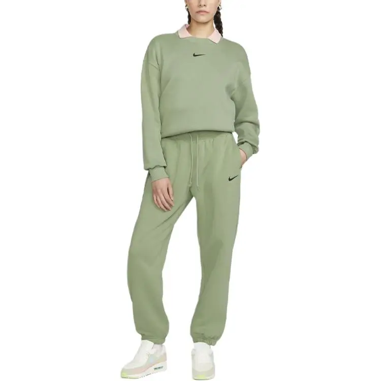 Nike Knitted Sweatpants Women's Oil Green-3