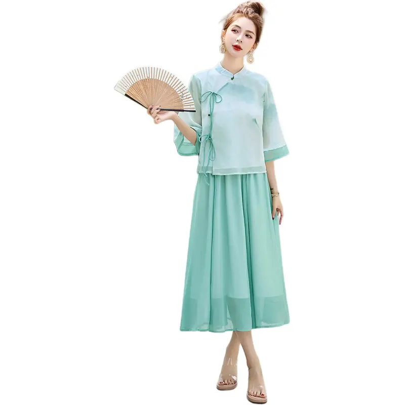 Fele.d Two Piece Skirt Sets Women's-2