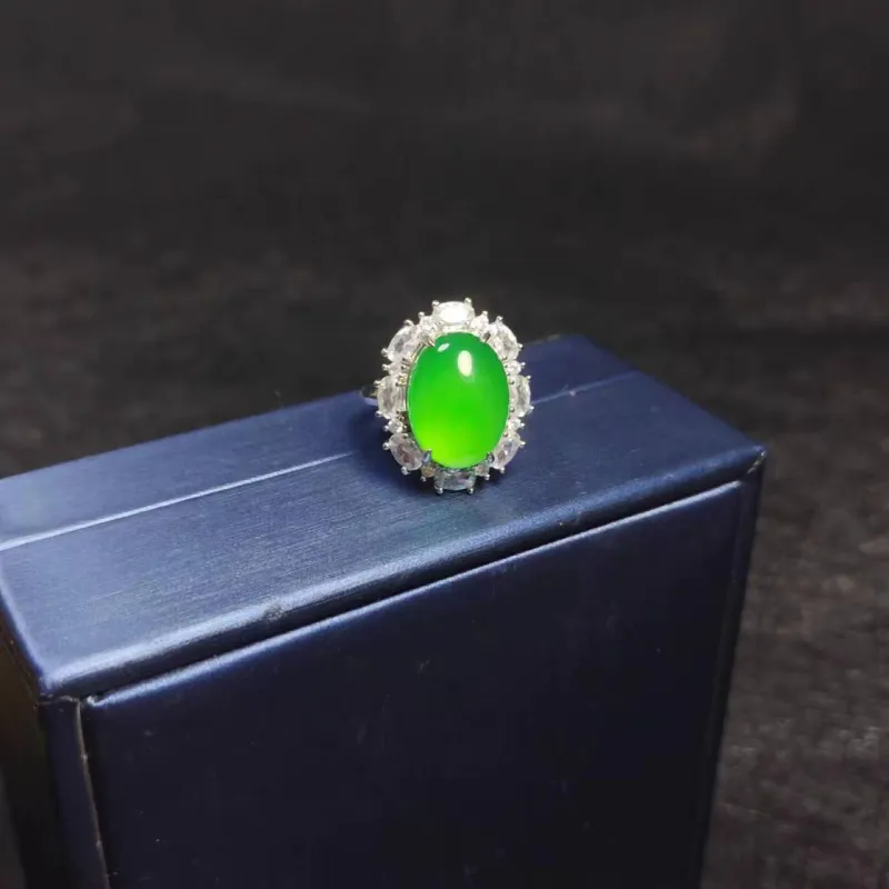 JUNWEN Chalcedony Rings Women's-2
