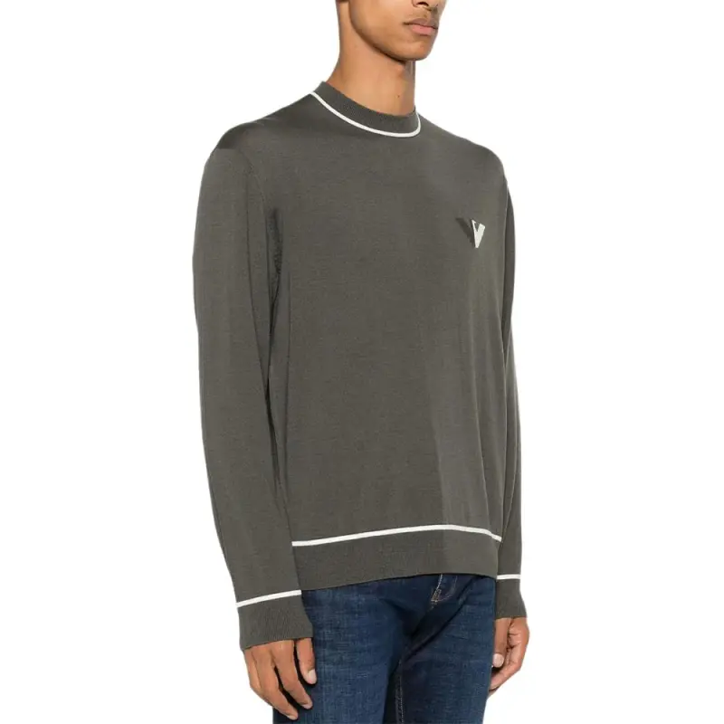 EMPORIO ARMANI Logo jacquard Sweater-1