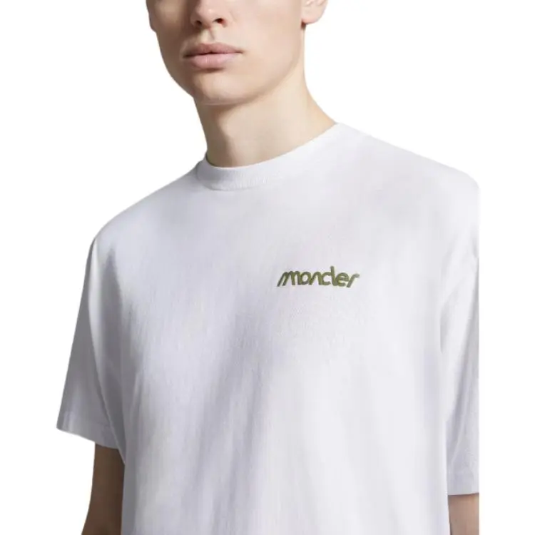 Moncler T Shirts Men White-4