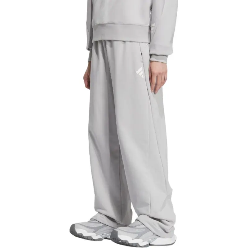 Adidas Knitted Sports Pants Women's Light Gray-4