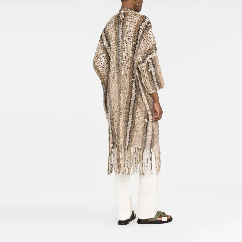 Brunello Cucinelli Sequin embellished Knitted Cardigan-1