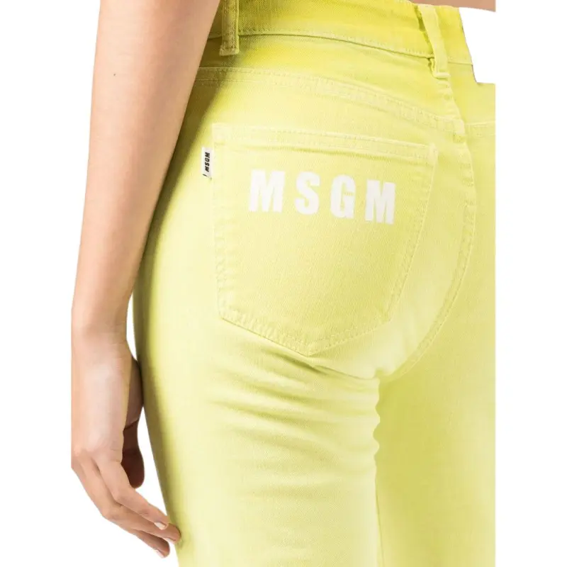 MSGM Mid rise Cropped Trousers-4