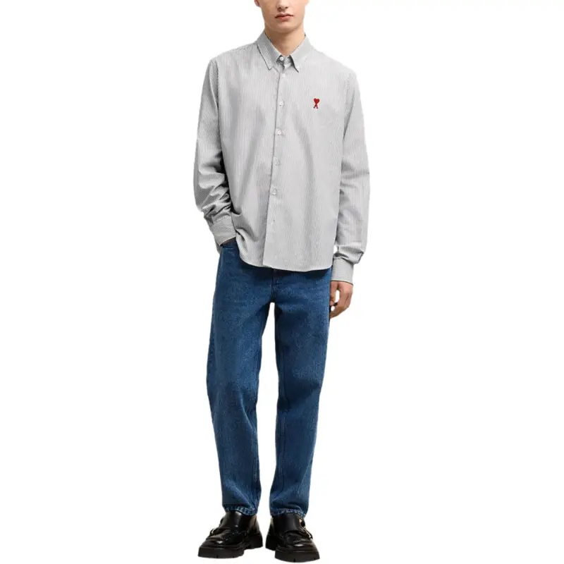 AMIPARIS Striped Ami De Coeur Cotton Shirt-4