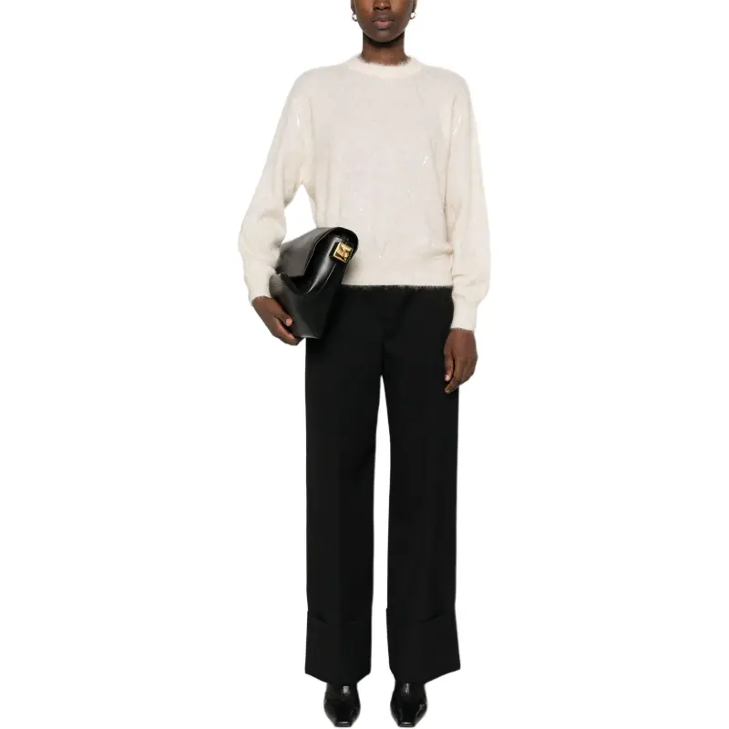 Brunello Cucinelli Sequin Embellished Crewneck Knitted Jumper-1