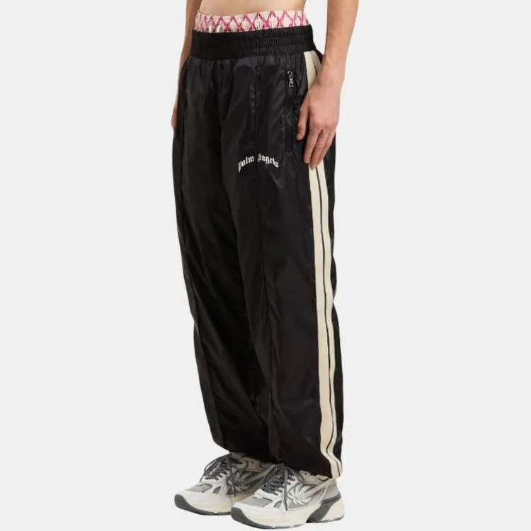 PALM ANGELS Curved logo Track Pants-1