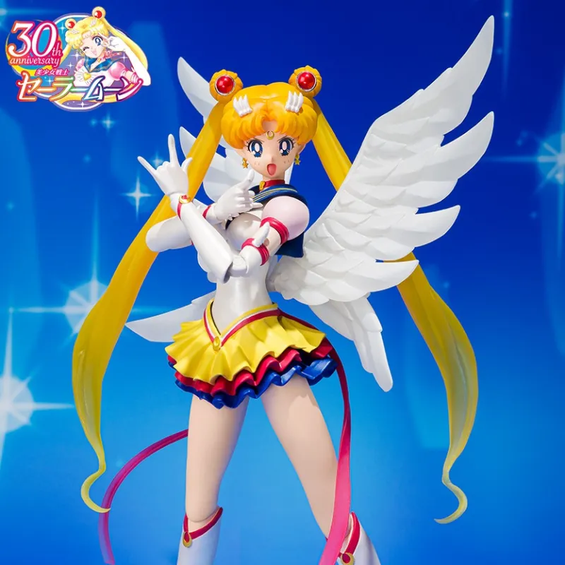 BANDAI Spirits Sailor Moon S.H. Figuarts Eternal Sailor Moon Pretty Guardian Figure-5