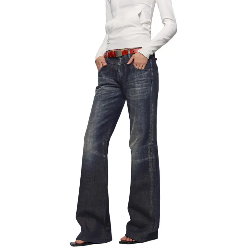 RUNTOTHEFUTURE Jeans Unisex Black Blue-2