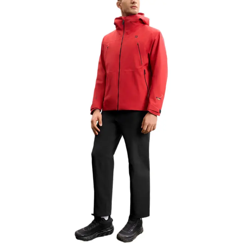 FILA Water Resistant Windbreaker Jacket Men's Dark Brier Red-6