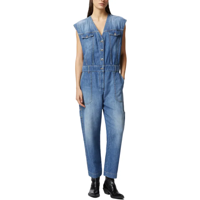 PINKO Denim Jumpsuit-2